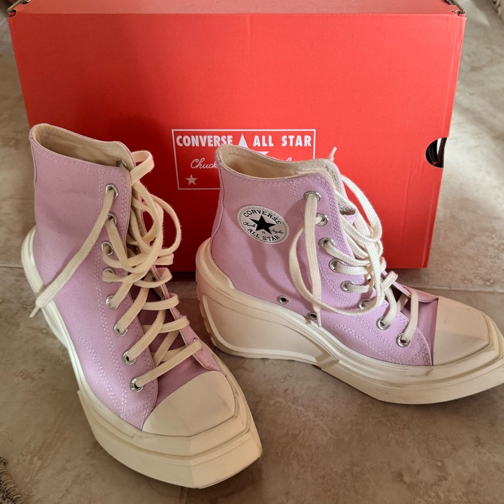 Converse Women's Lilac High-Top Platform Sneakers